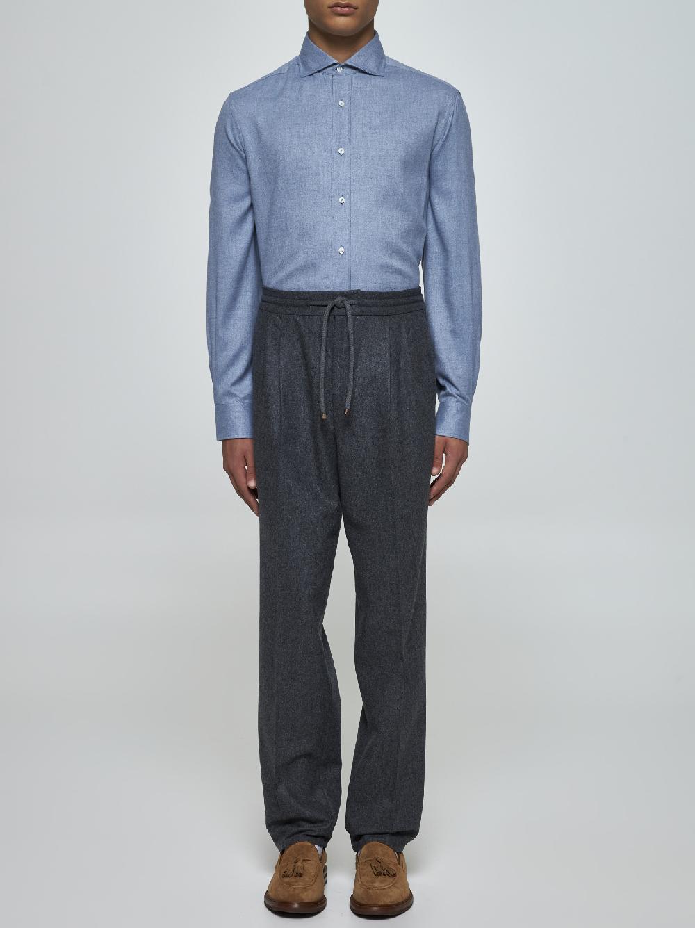 BRUNELLO CUCINELLI Camicia In Cotone E Lyocell