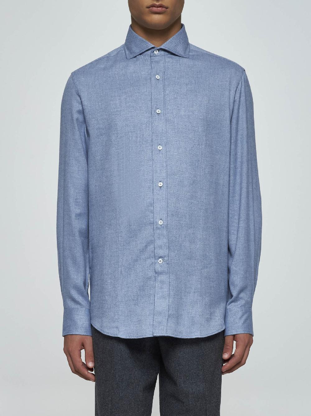 BRUNELLO CUCINELLI Camicia In Cotone E Lyocell