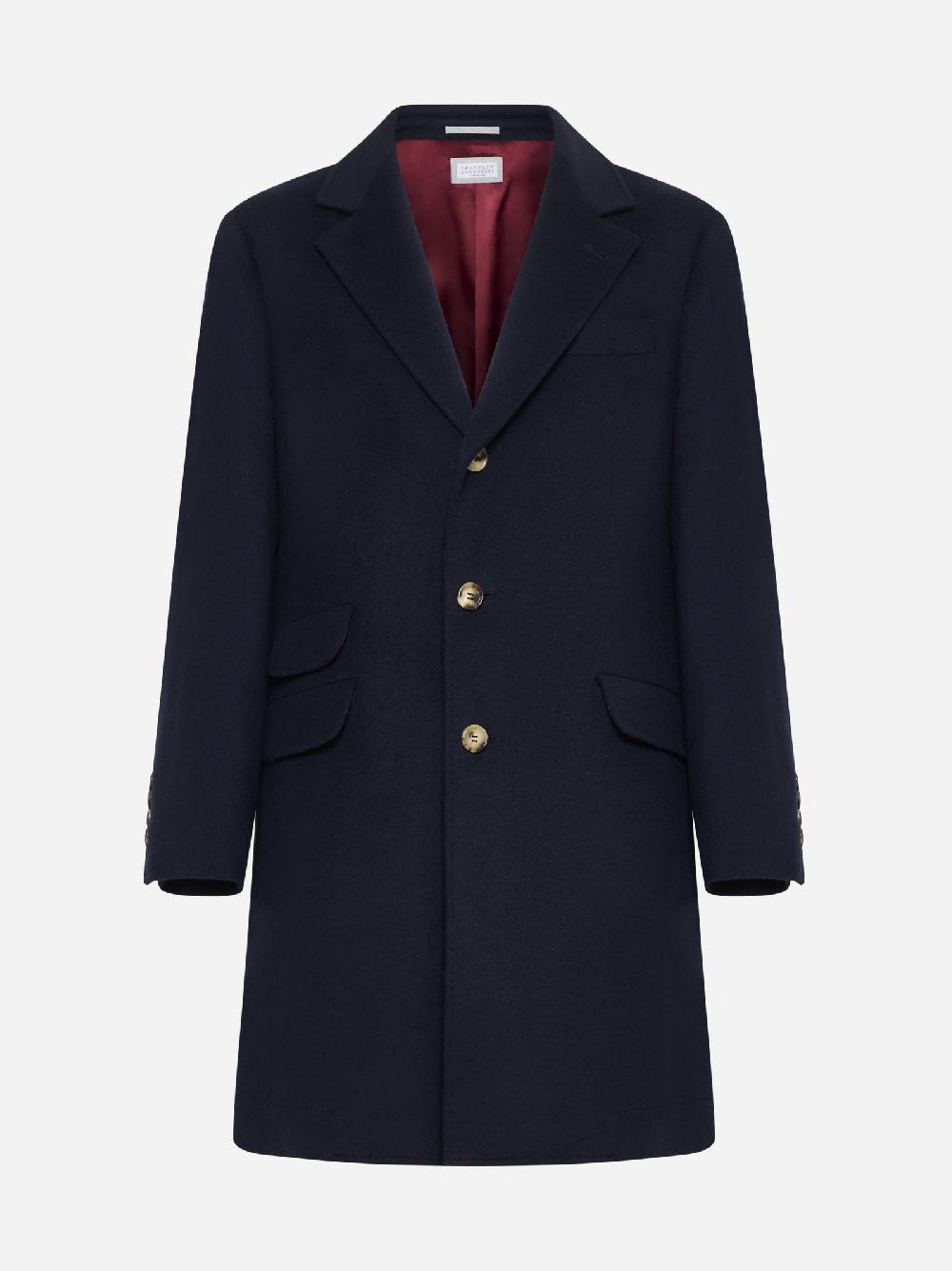 BRUNELLO CUCINELLI Cappotto monopetto in cashmere