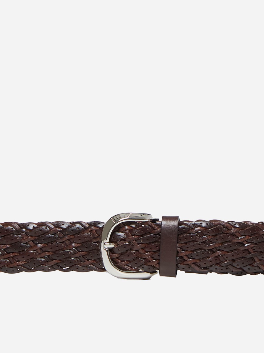 BRUNELLO CUCINELLI Cintura In Pelle Intrecciata