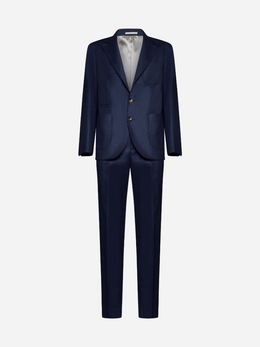 BRUNELLO CUCINELLI Completo monopetto in lana