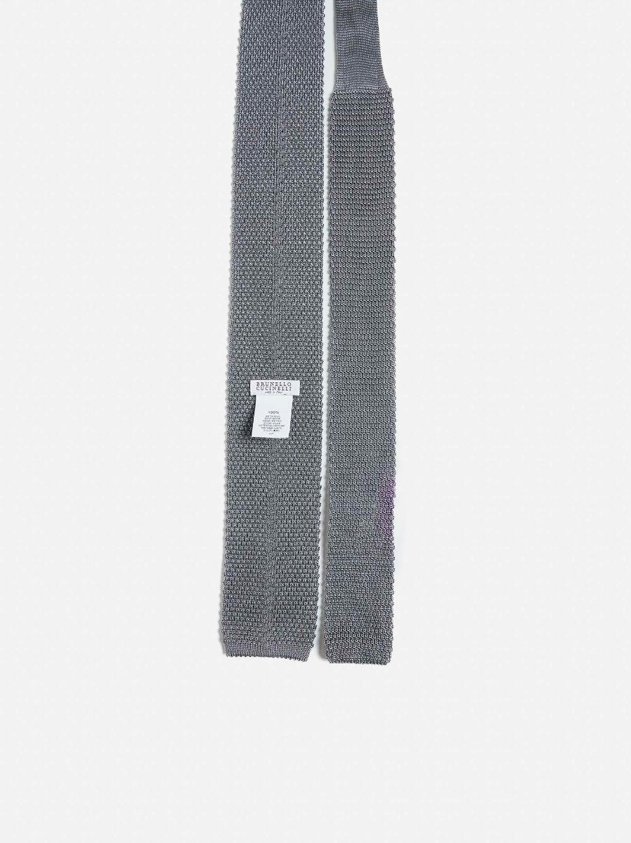 BRUNELLO CUCINELLI Cravatta In Maglia Di Seta