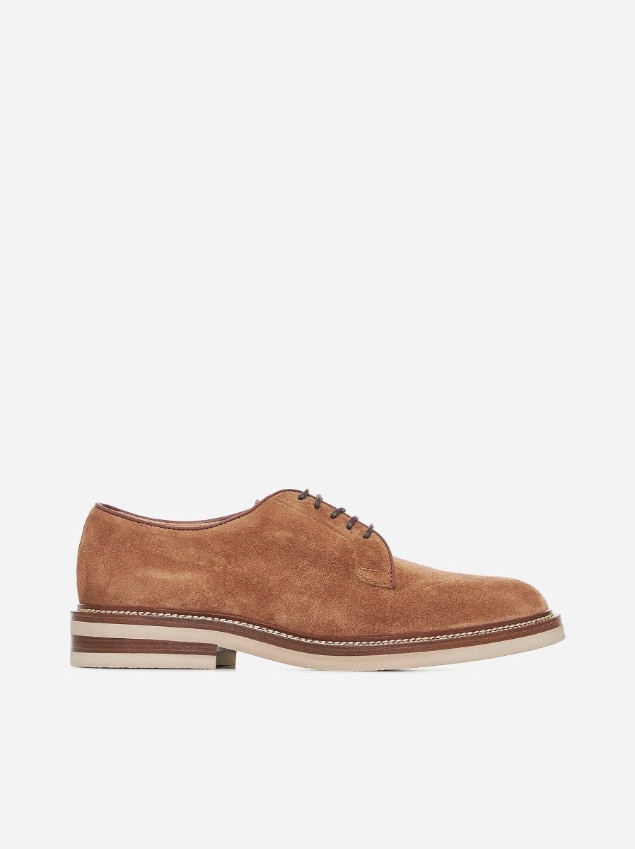 BRUNELLO CUCINELLI Derby in suede