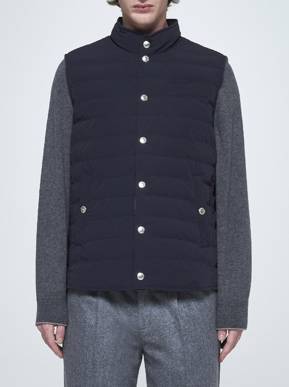 BRUNELLO CUCINELLI Gilet In Nylon Trapuntato