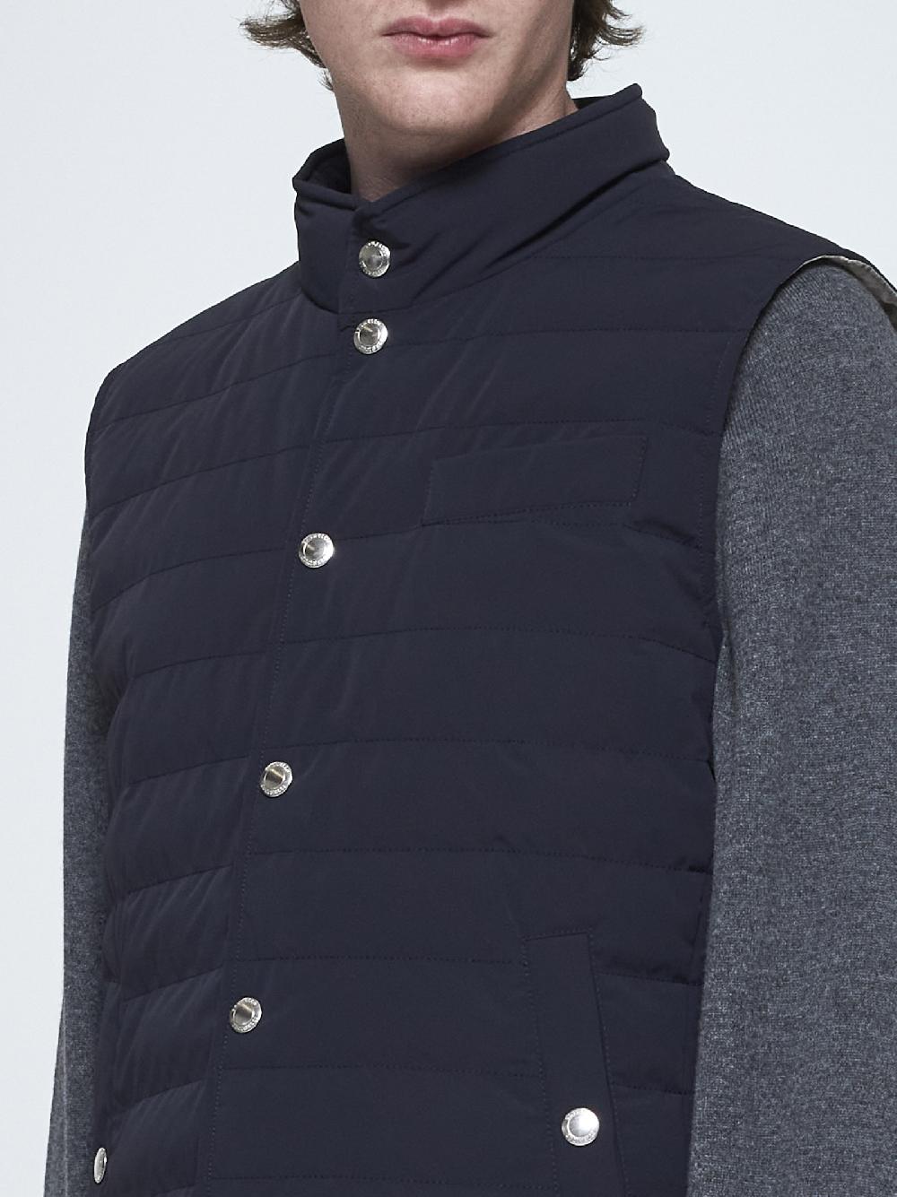 BRUNELLO CUCINELLI Gilet In Nylon Trapuntato