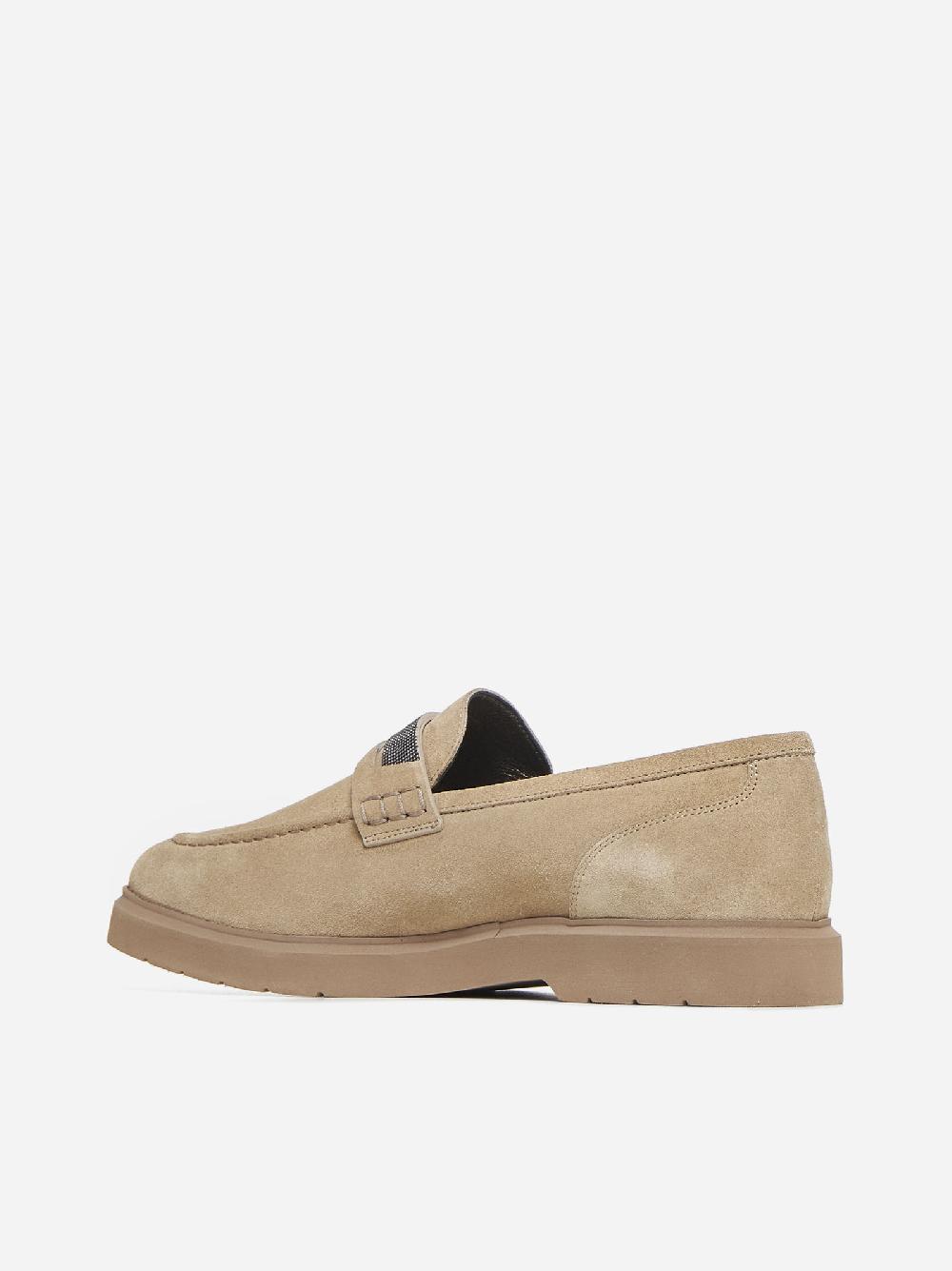 BRUNELLO CUCINELLI Mocassini In Pelle Scamosciata