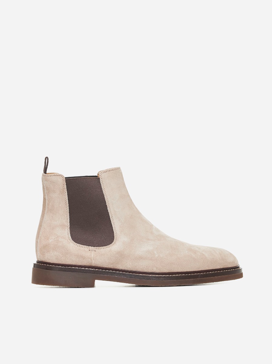 BRUNELLO CUCINELLI Stivaletti Chelsea in suede