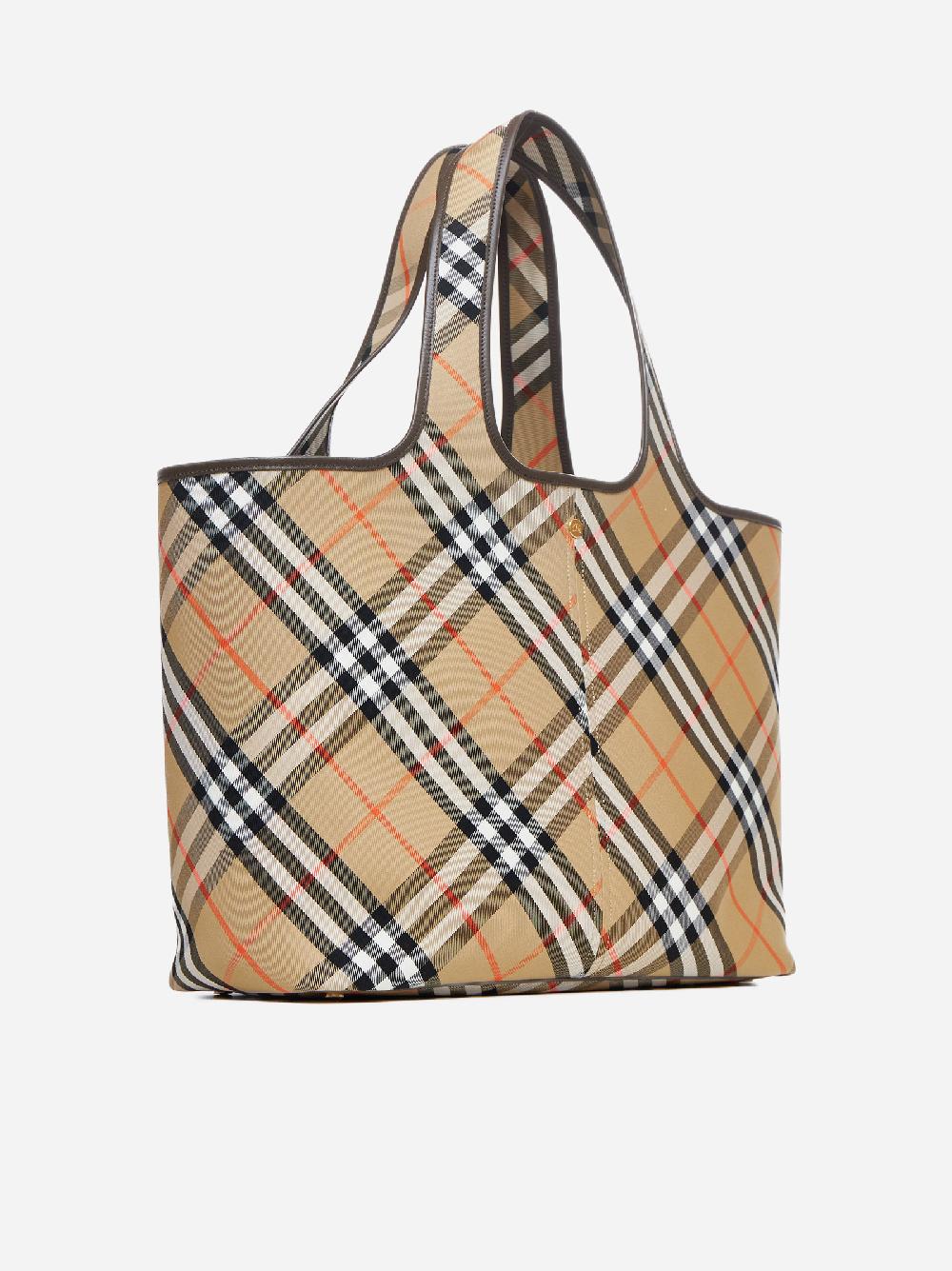 BURBERRY Borsa Tote Media In Tela Check