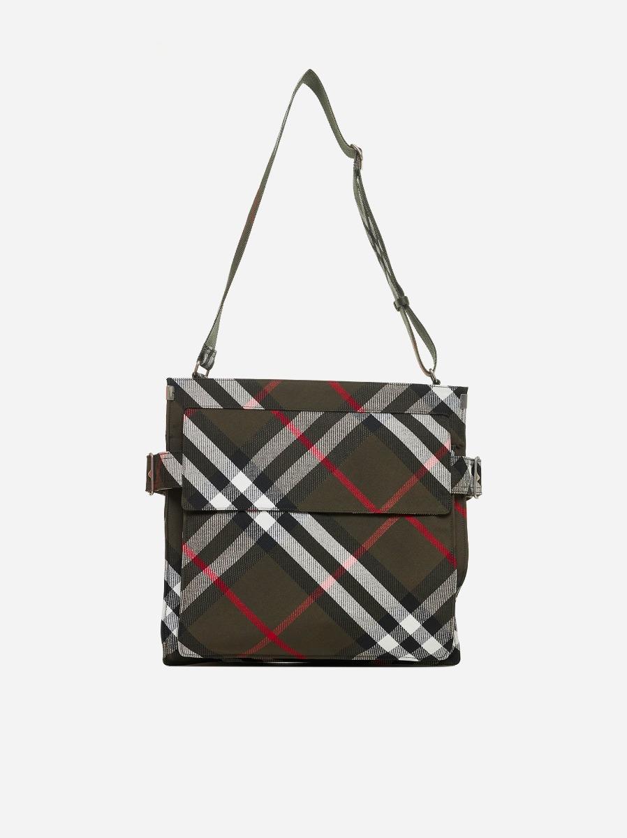 BURBERRY Borsa tote Trench media in tela check