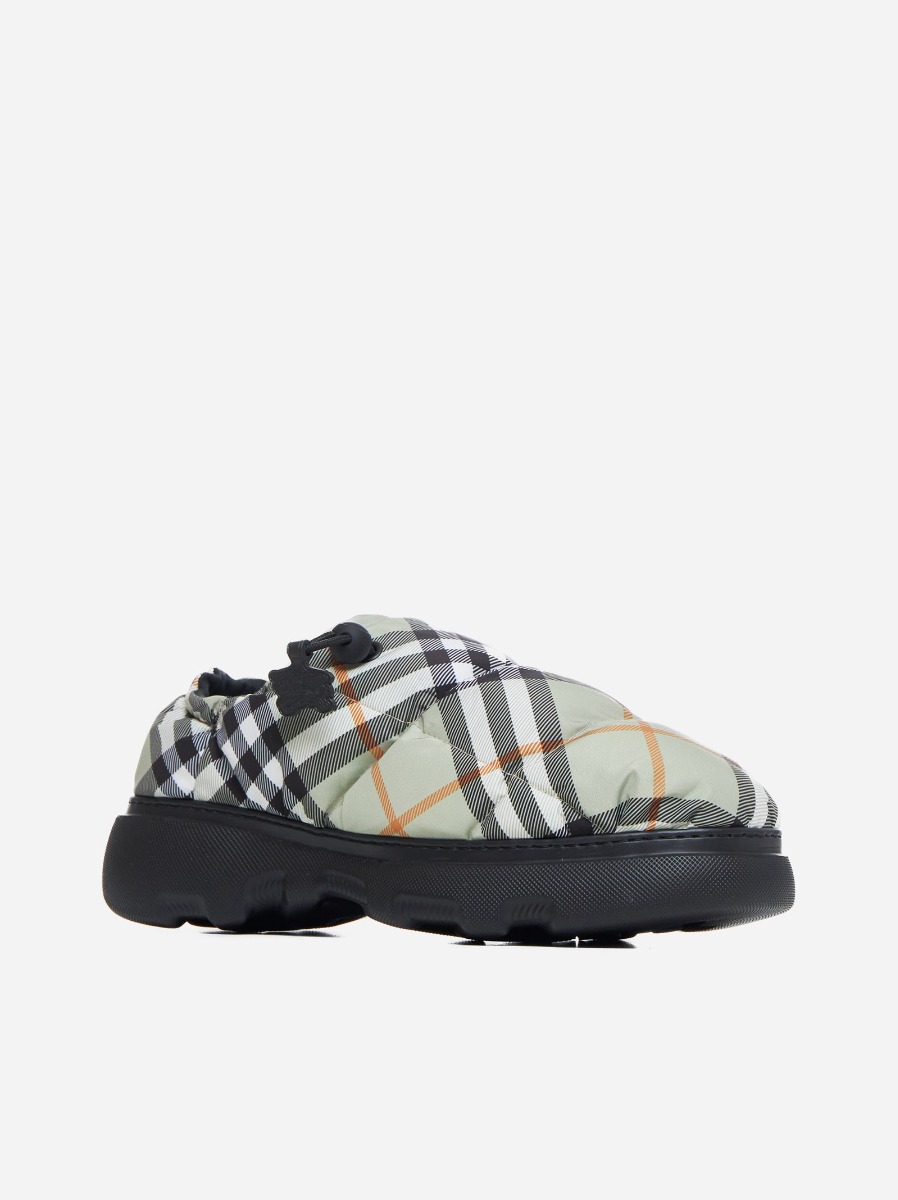BURBERRY Slip-on Pillow In Nylon Check