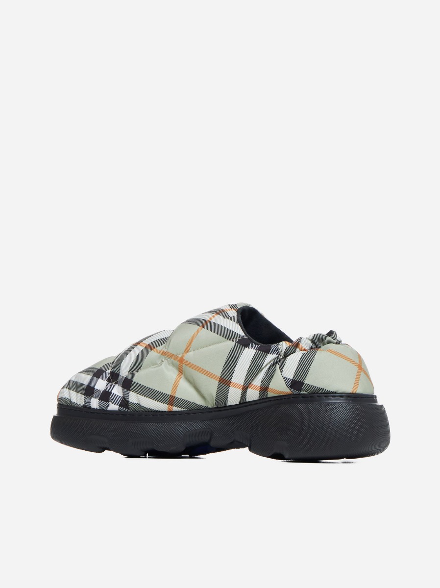 BURBERRY Slip-on Pillow In Nylon Check
