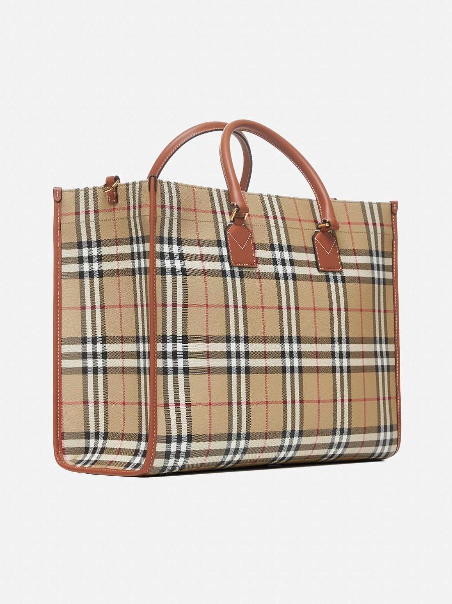 BURBERRY Tote Freya Media Beige