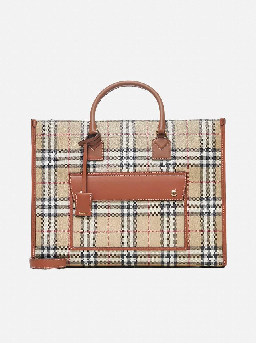 BURBERRY Tote Freya media beige