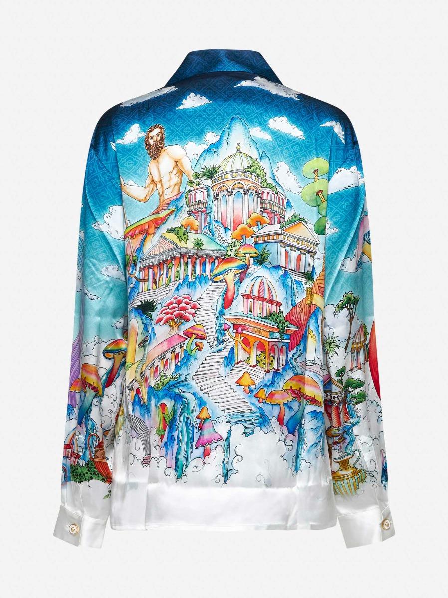 CASABLANCA Camicia The Road To Knowledge In Twill Di Seta