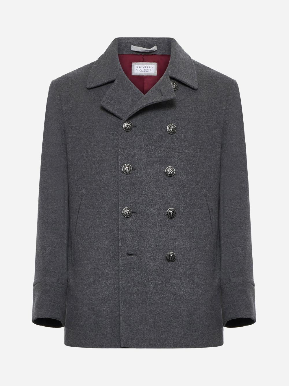 BRUNELLO CUCINELLI Cappotto doppiopetto in cashmere