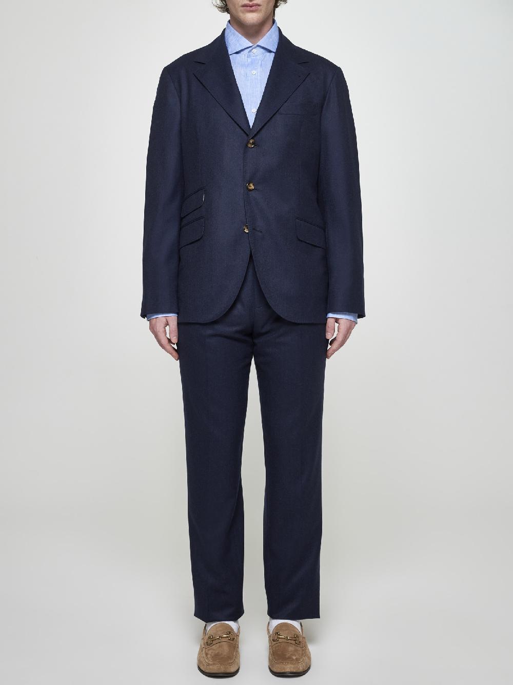 BRUNELLO CUCINELLI Completo Monopetto In Lana Vergine