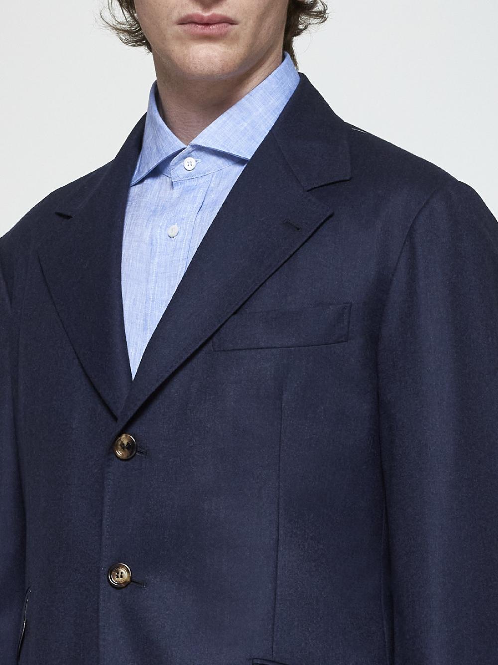 BRUNELLO CUCINELLI Completo Monopetto In Lana Vergine