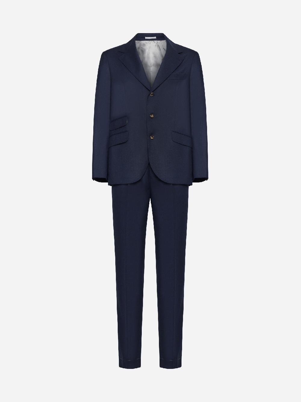 BRUNELLO CUCINELLI Completo monopetto in lana vergine