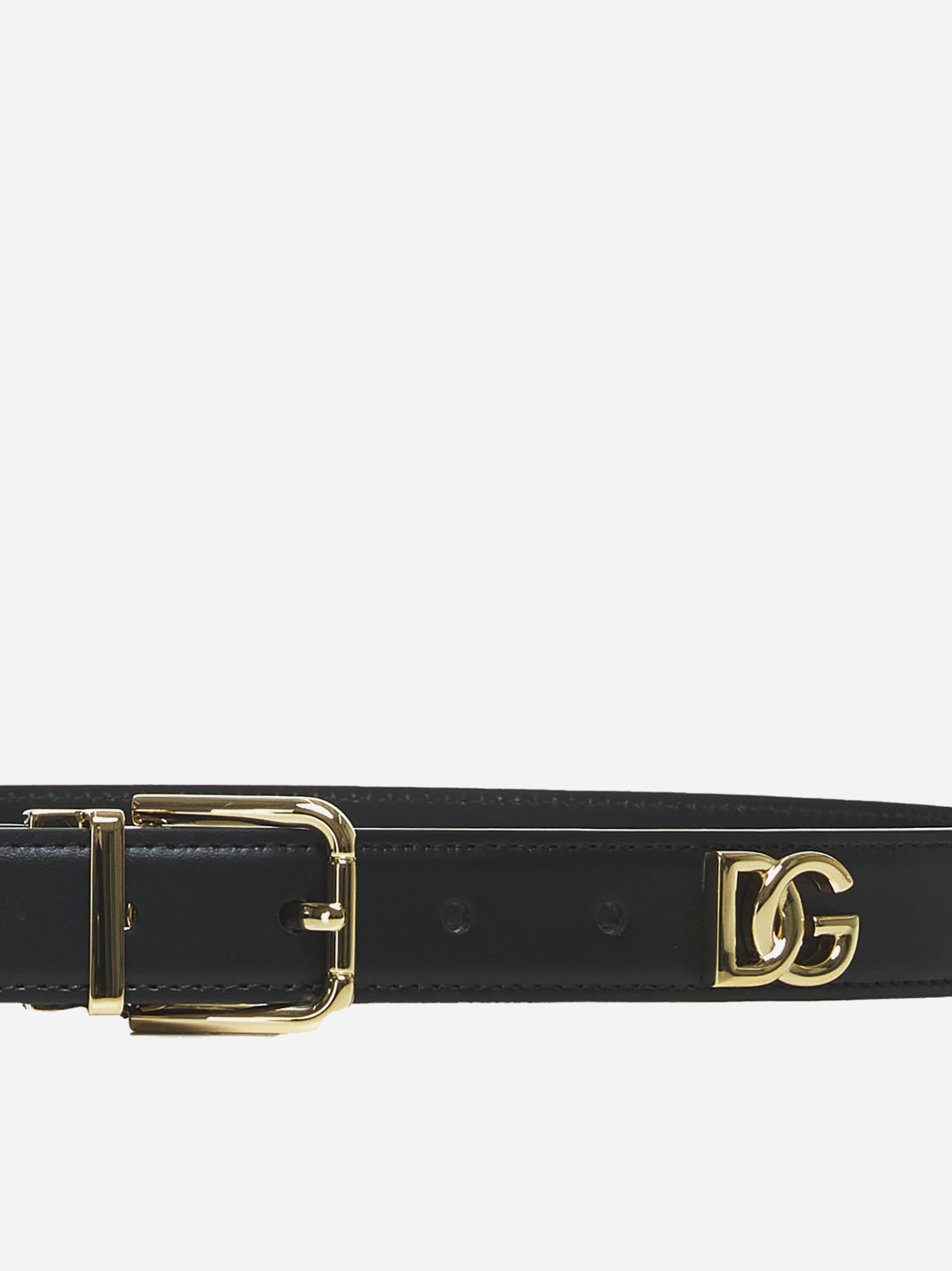 DOLCE & GABBANA Cintura In Pelle Con Placca DG