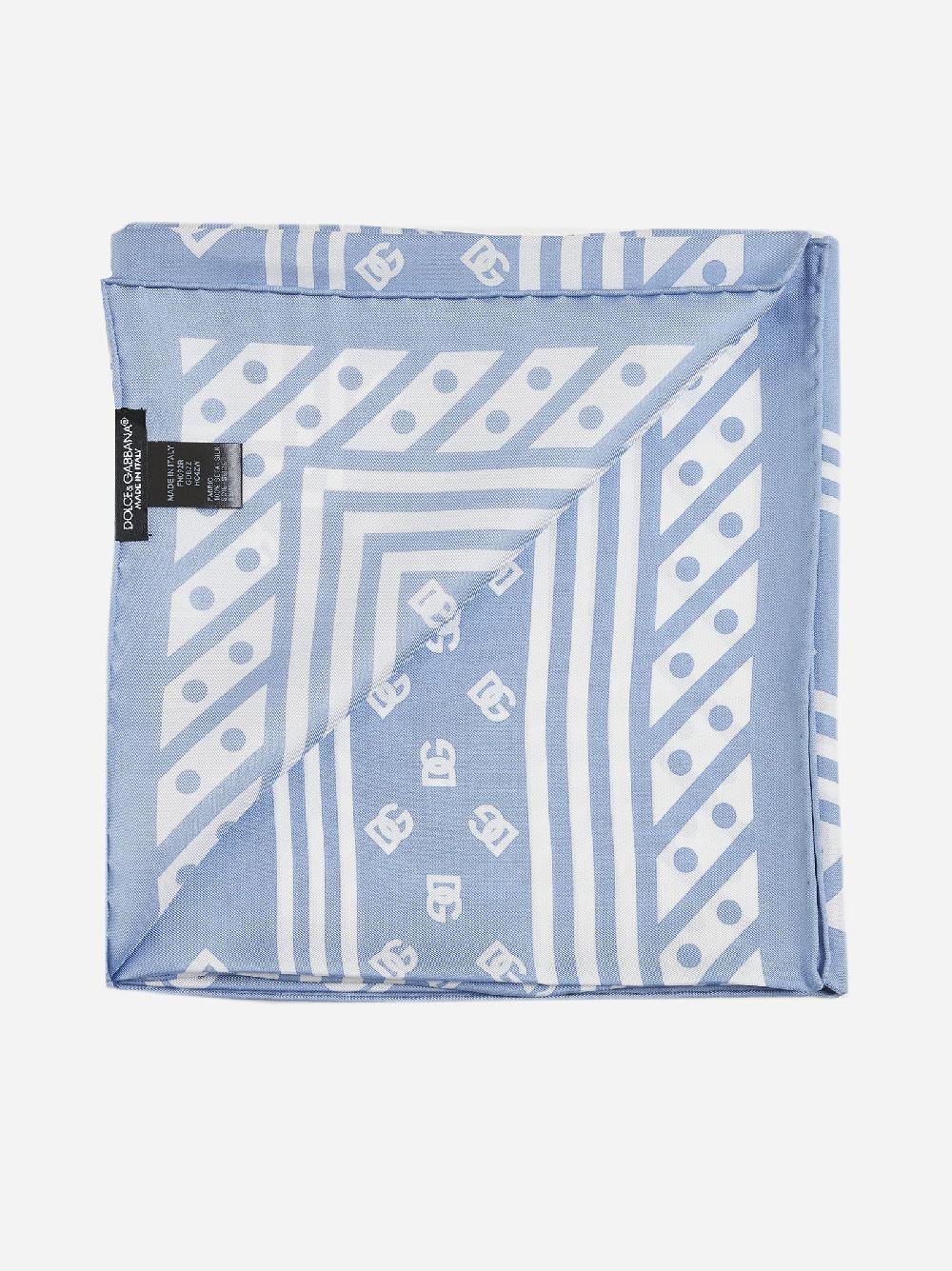DOLCE & GABBANA Foulard In Seta A Stampa DG