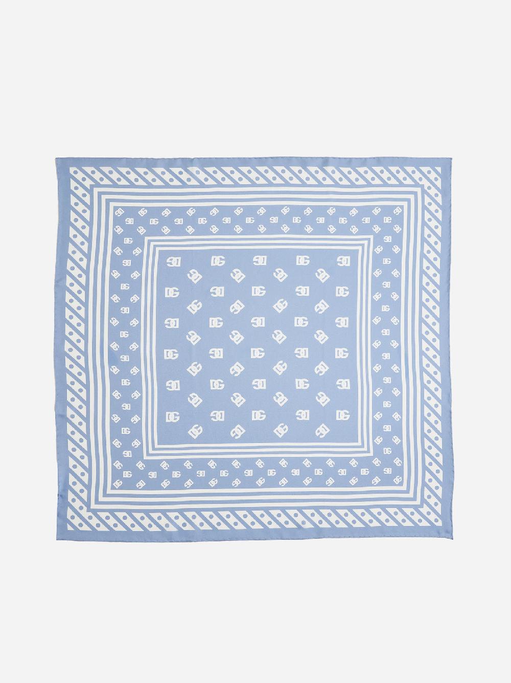 DOLCE & GABBANA Foulard In Seta A Stampa DG