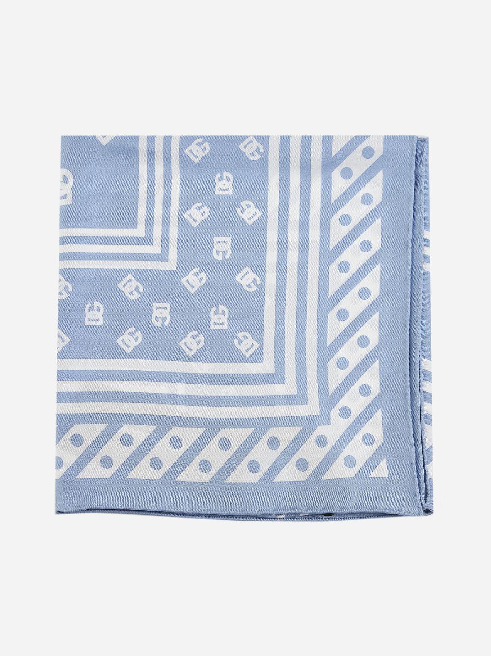 DOLCE & GABBANA Foulard in seta a stampa DG