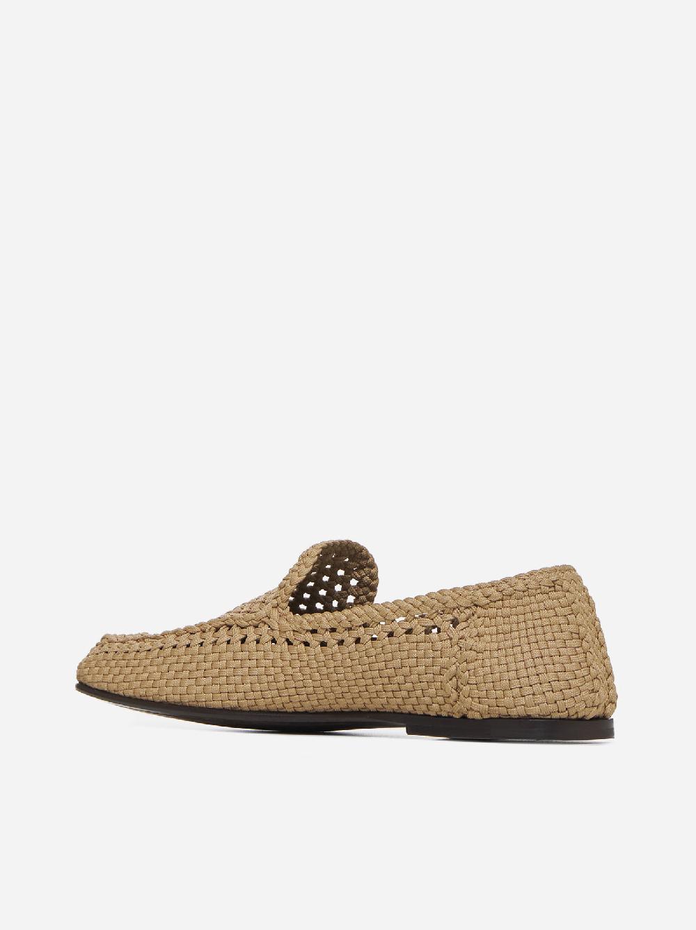 DOLCE & GABBANA Mocassini In Tessuto Crochet