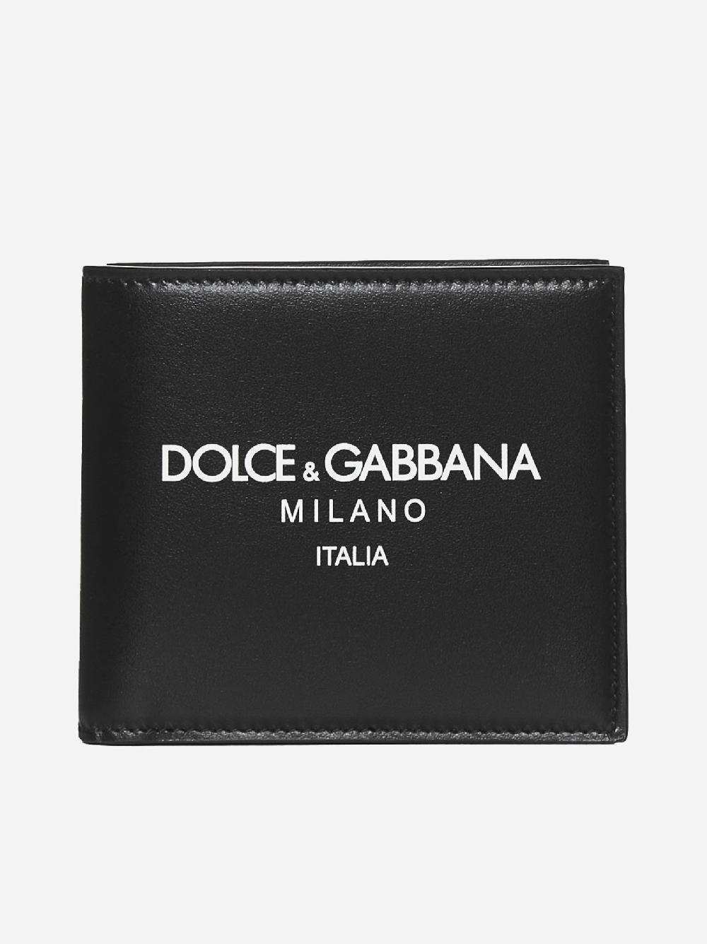 DOLCE & GABBANA Portafoglio in pelle con logo