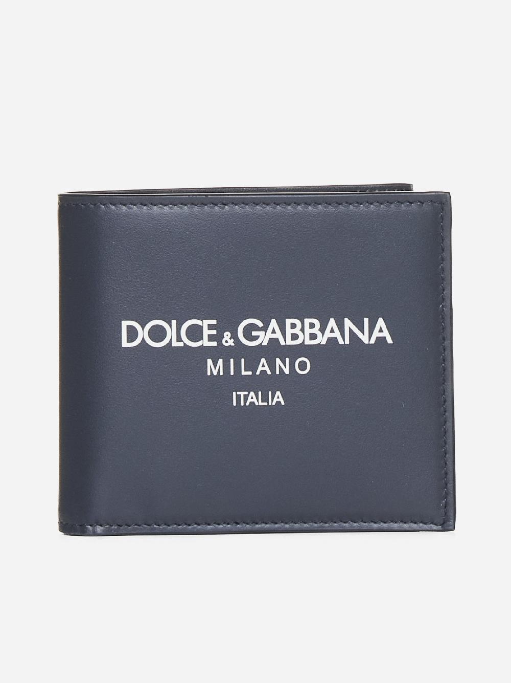 DOLCE & GABBANA Portafoglio in pelle con logo
