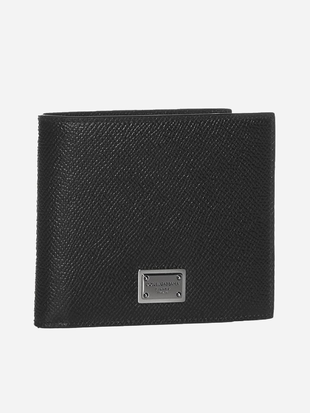 DOLCE & GABBANA Portafoglio In Pelle Con Placca-logo