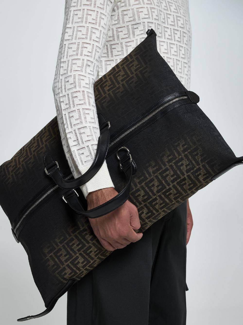 FENDI Borsa Fendi Siesta Media In Jacquard FF