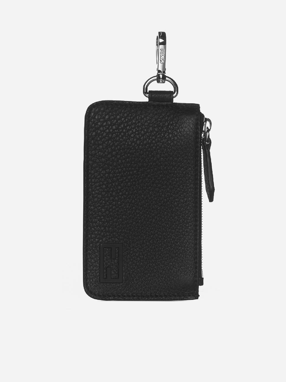 FENDI Portacarte in pelle con logo
