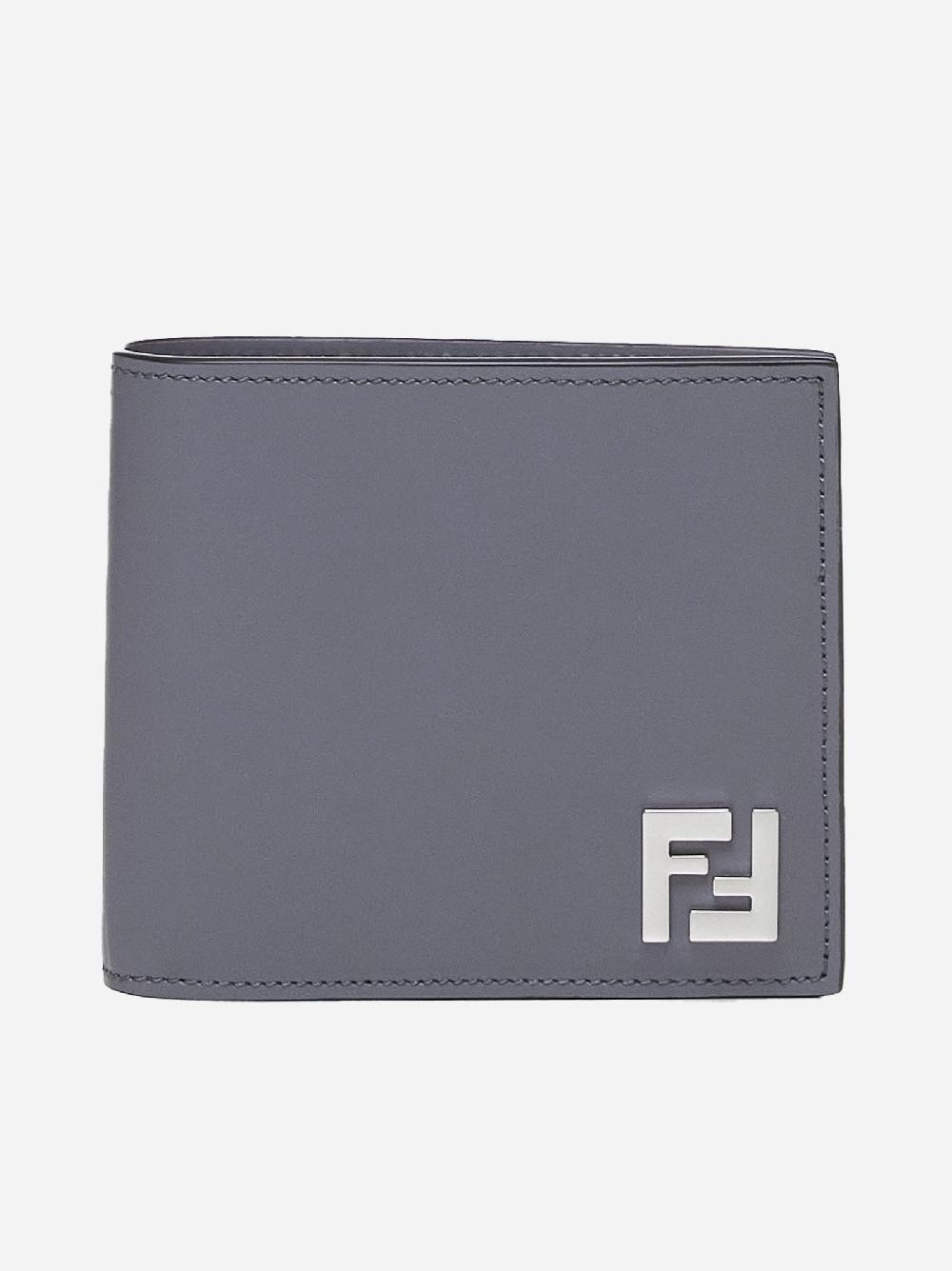 FENDI Portafoglio in pelle con placca-logo