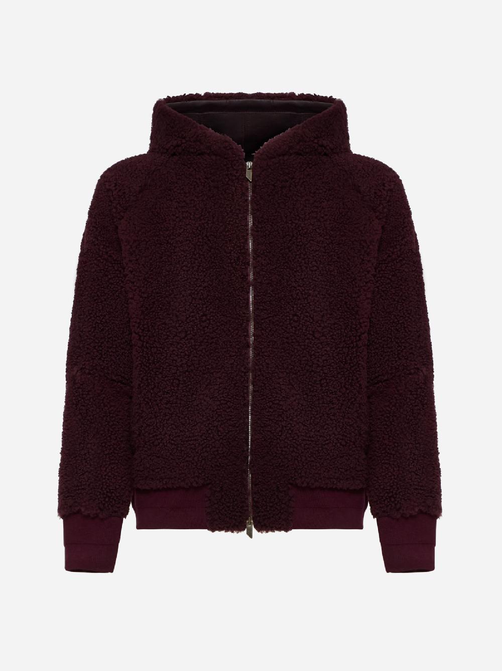 SALVATORE SANTORO Giacca reversibile in shearling e pelle