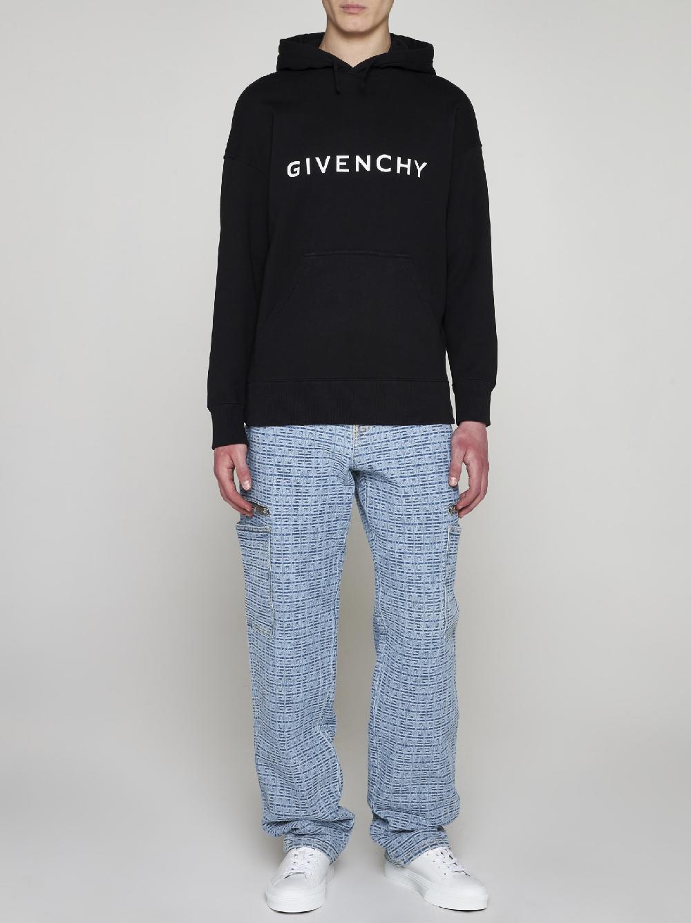 GIVENCHY Felpa In Cotone Con Cappuccio E Logo