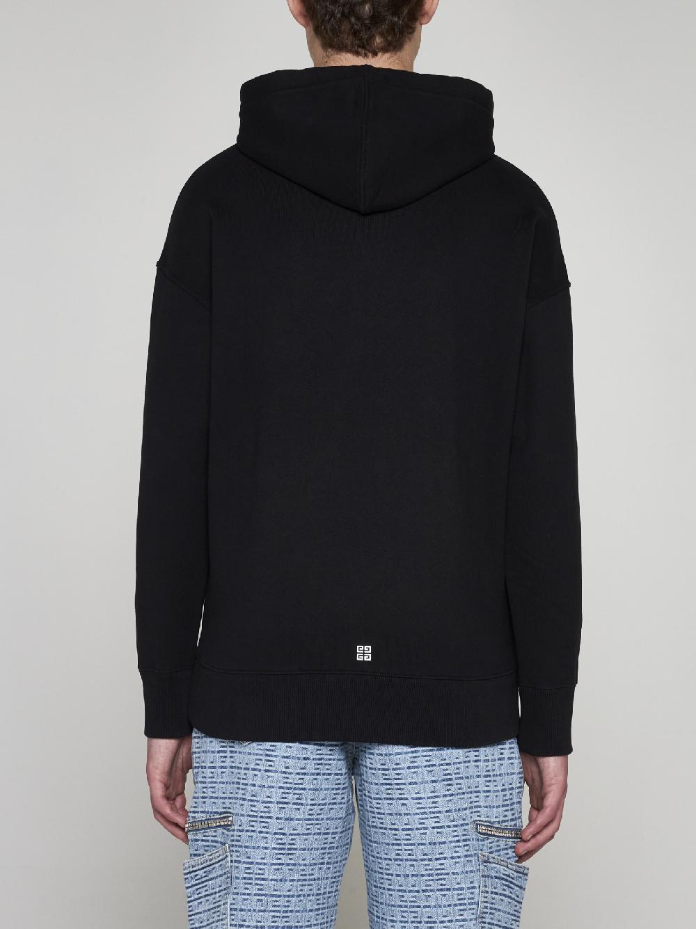 GIVENCHY Felpa In Cotone Con Cappuccio E Logo