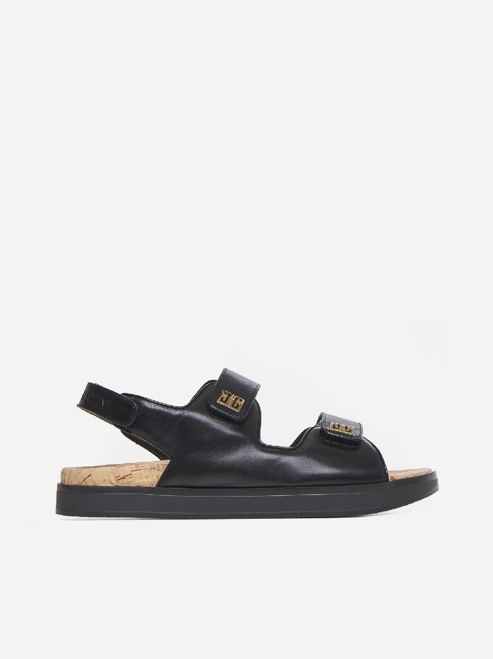 GIVENCHY Sandali flat in pelle 4G