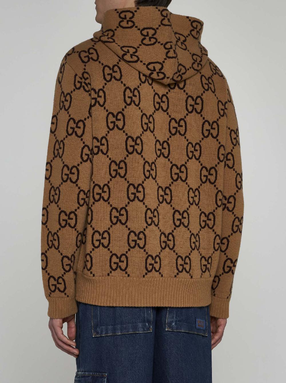 GUCCI Pull In Lana GG Con Cappuccio