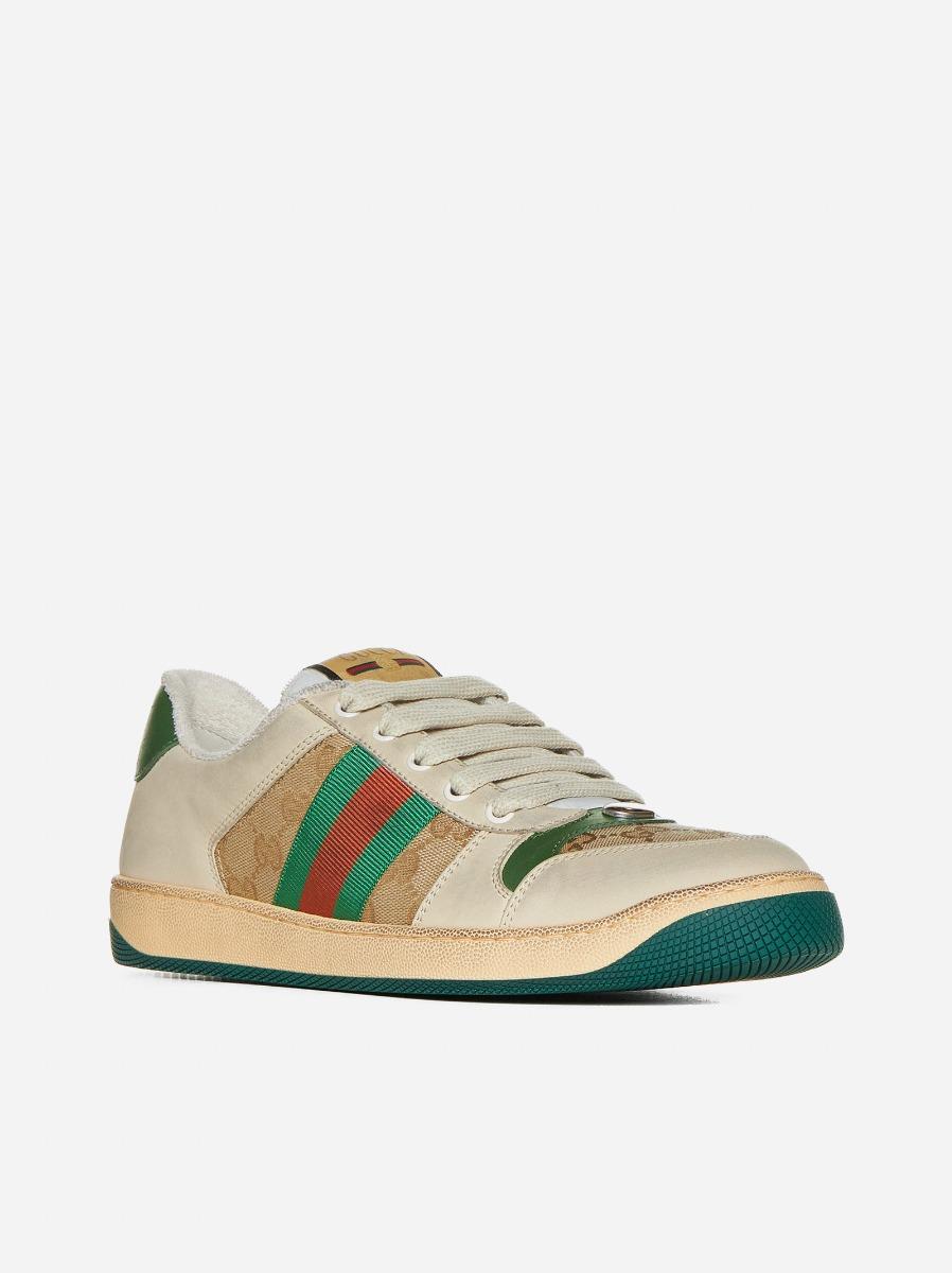 GUCCI Sneakers Screener In Pelle E Tessuto GG