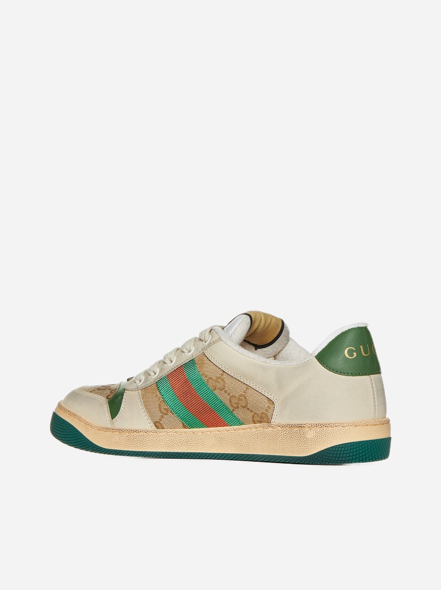 GUCCI Sneakers Screener In Pelle E Tessuto GG