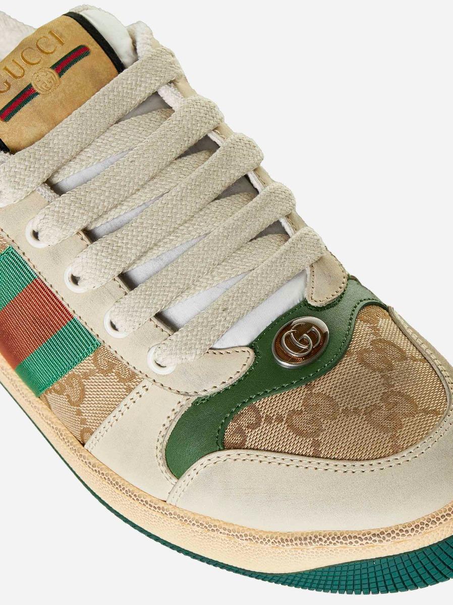 GUCCI Sneakers Screener In Pelle E Tessuto GG