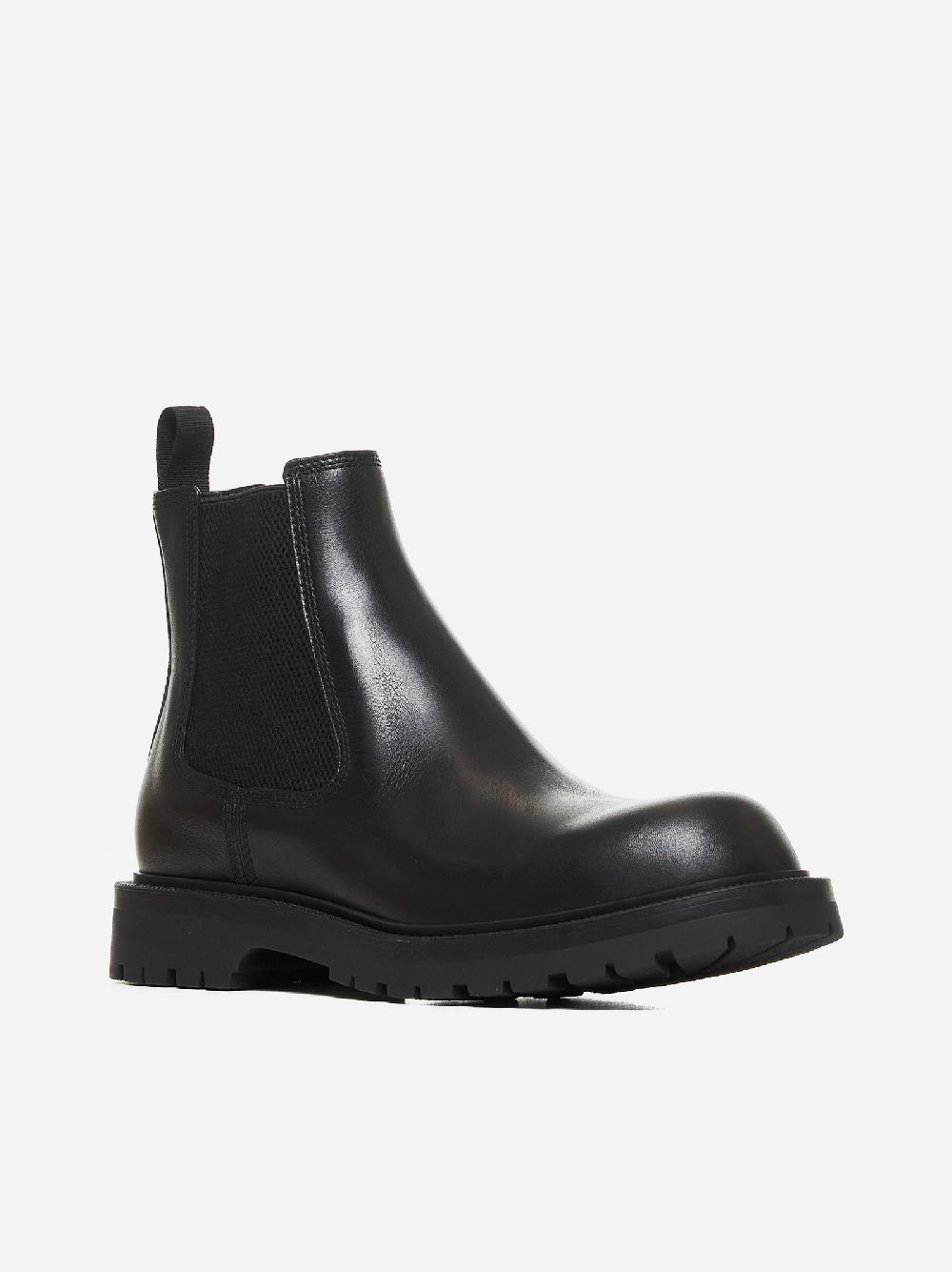 GUCCI Stivaletti Chelsea In Pelle Con Web