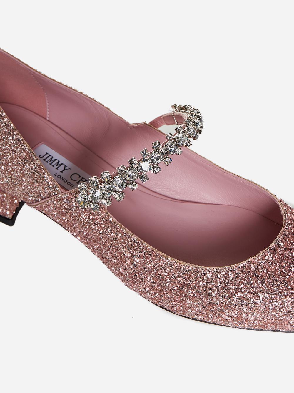 JIMMY CHOO Pumps Bing Glitter Con Cristalli