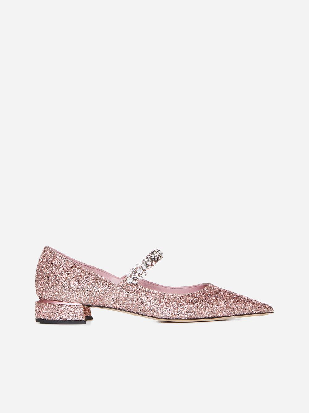 JIMMY CHOO Pumps Bing glitter con cristalli
