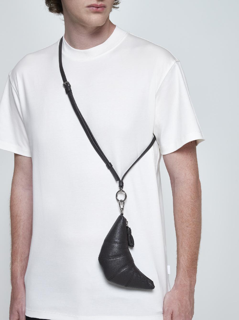 LEMAIRE Portamonete Croissant In Pelle