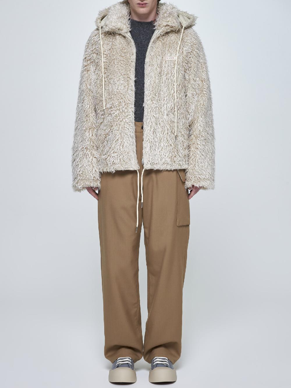 MARNI Giacca Teddy In Faux Fur