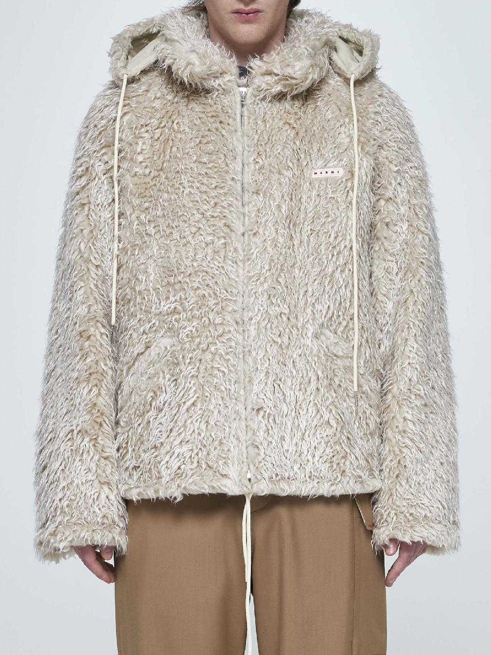 MARNI Giacca Teddy In Faux Fur