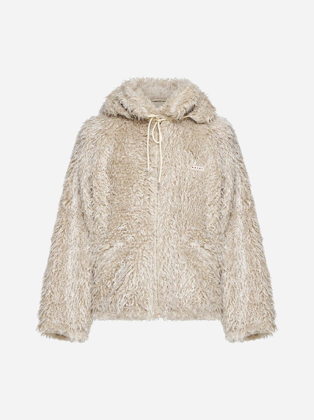 MARNI Giacca teddy in faux fur