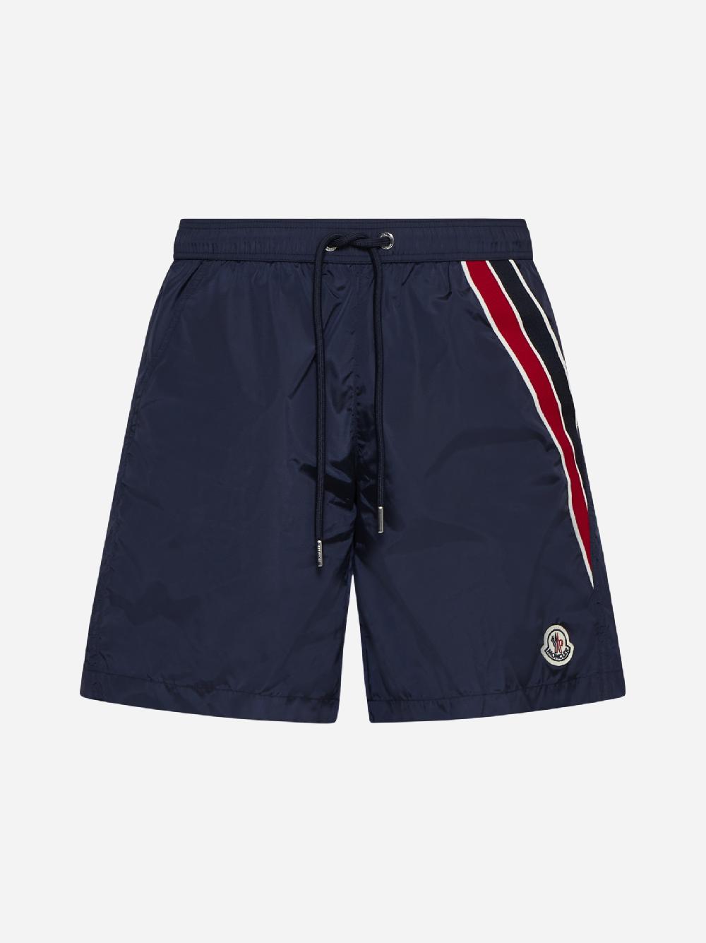 MONCLER Shorts da mare con logo