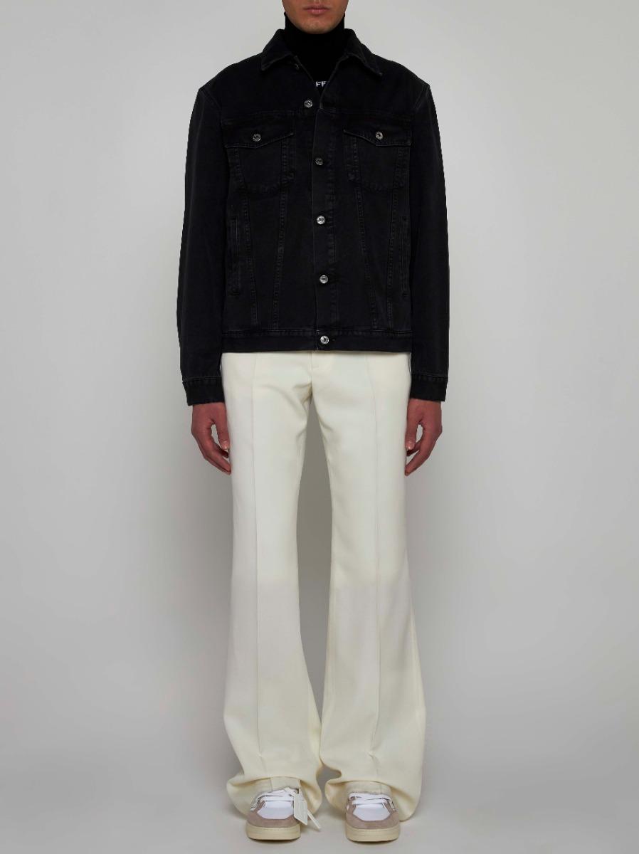 OFF WHITE Giacca In Denim Con Logo